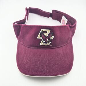 Signatures Boston College Eagles Visor Hat Maroon Cream Adjustable